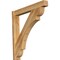 Ekena Millwork Olympic Block Rough Sawn Outlooker, Western Red Cedar, 6"W x 40"D x 40"H OUT06X40X40OLY05RWR - alternate 1